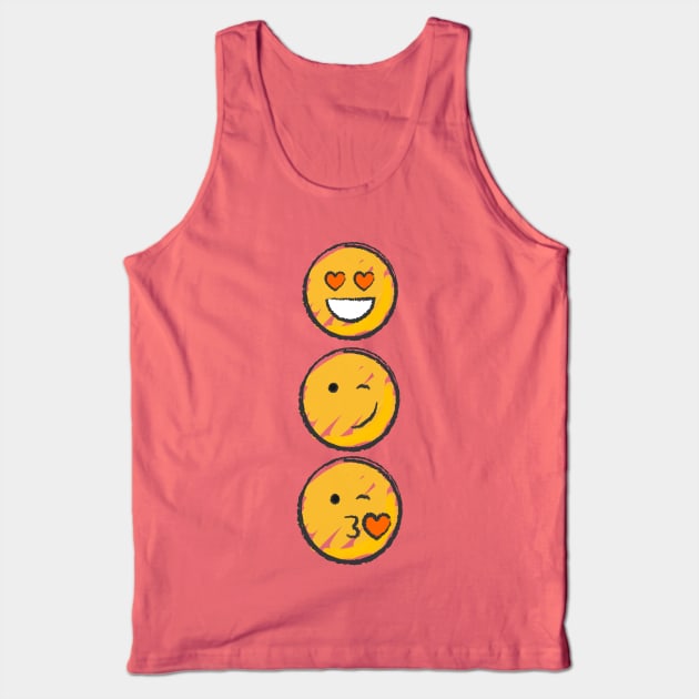 Love Emojis Tank Top by AlondraHanley